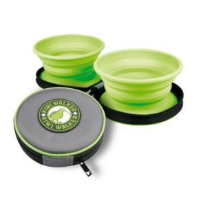 Kiwi Travel Double Bowl  Groen