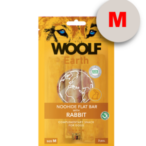 Woolf Earth Noohide M Flat Bar With Rabbit 90G