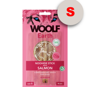 Woolf Earth Noohide S Stick With Salmon 90G