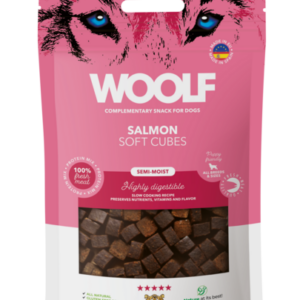 WOOLF Soft Cubes - Salmon (monoprotein) 100g