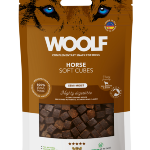 WOOLF Soft Cubes - Horse (monoprotein) 100g