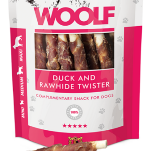 Woolf classic duck & rawhide twister 100 gram