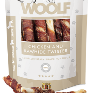 Woolf classic chicken & rawhide twister 100 gram