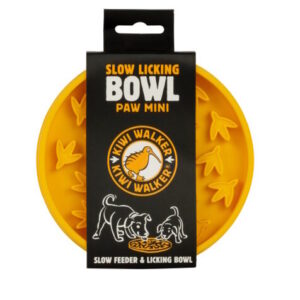Paw Mini Slow-Licking Bowl - Orange