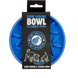 Flower Mini Slow-Licking Bowl - Blue