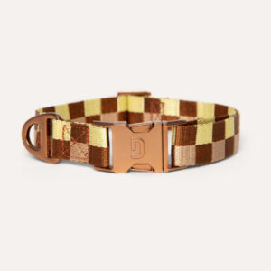 Vichy dog collar