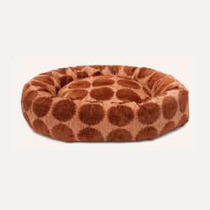 Dot round dog bed