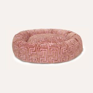 Maze round dog bed