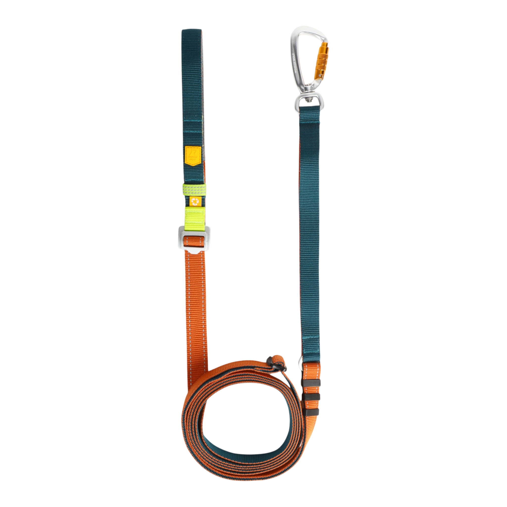 Color Block Multi-Use Dog Leash Lime Mix