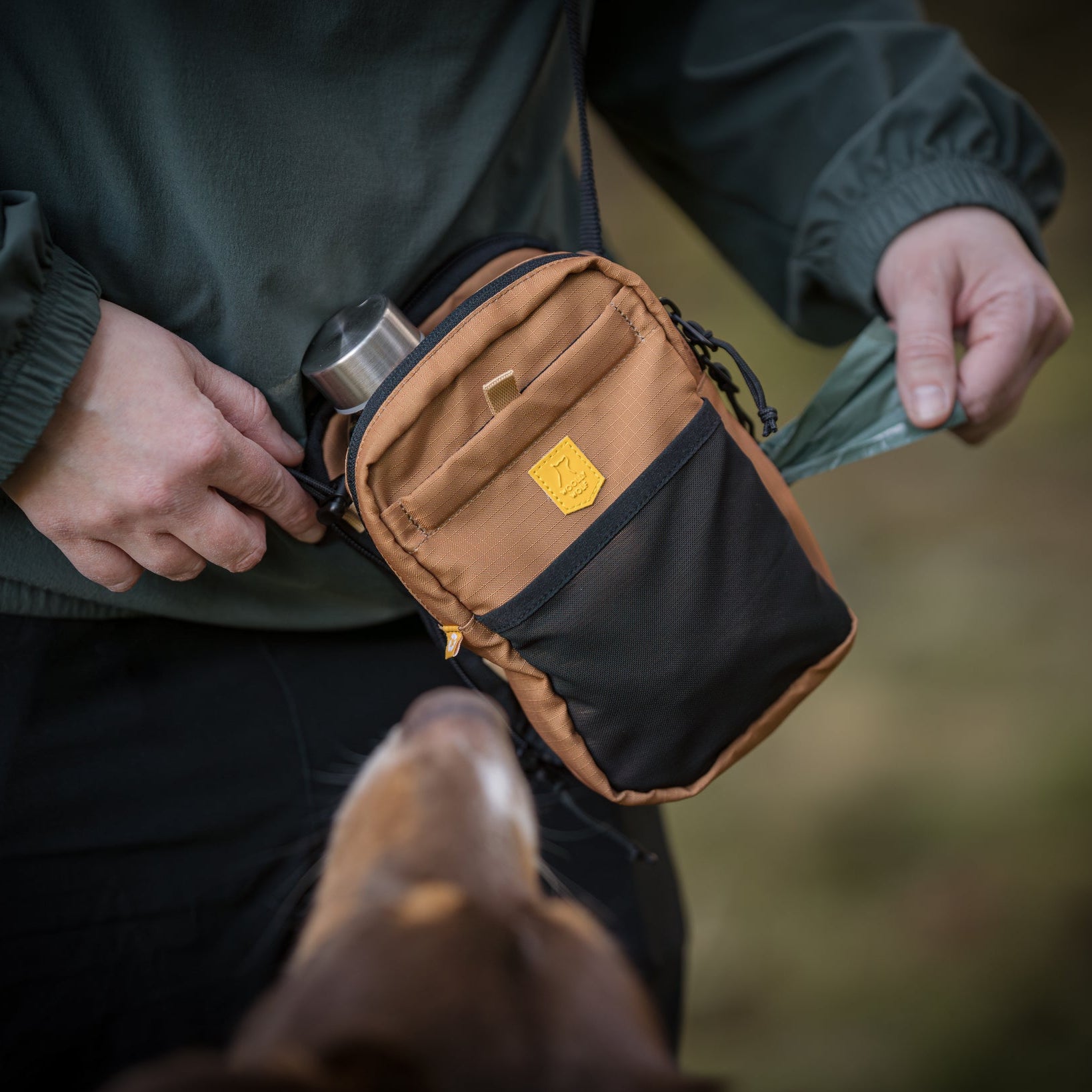 Hydration Shoulder Bag Wood Brown Mix - Afbeelding 9