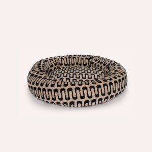 Retro wave round bed