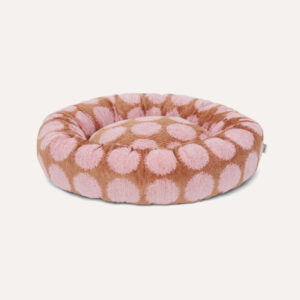 Dot round dog bed