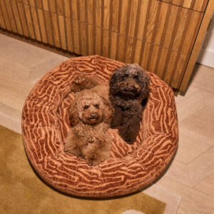 Ethnic round dog bed