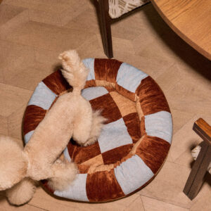 Block round dog bed