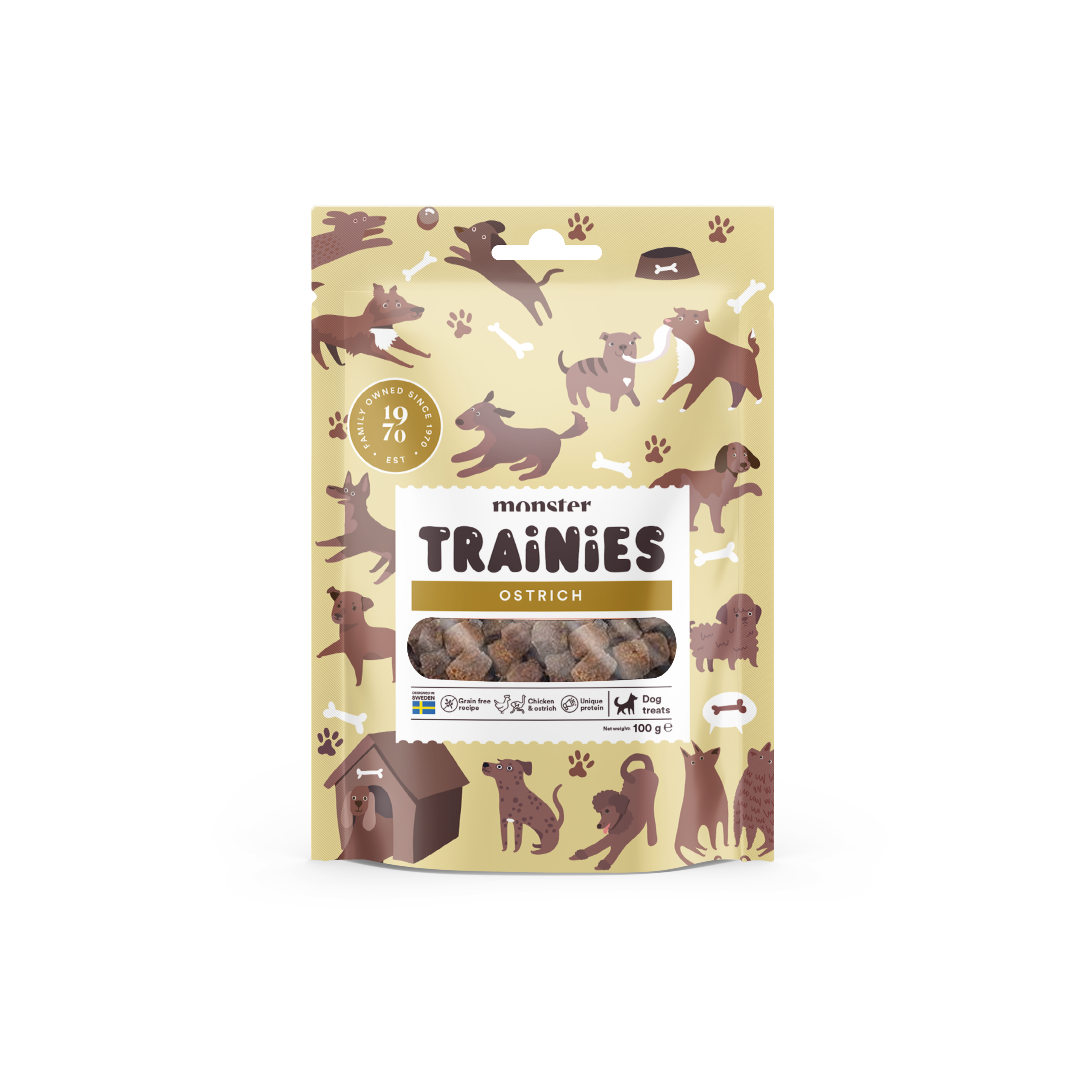 Monster Training Treats Ostrich 100 g