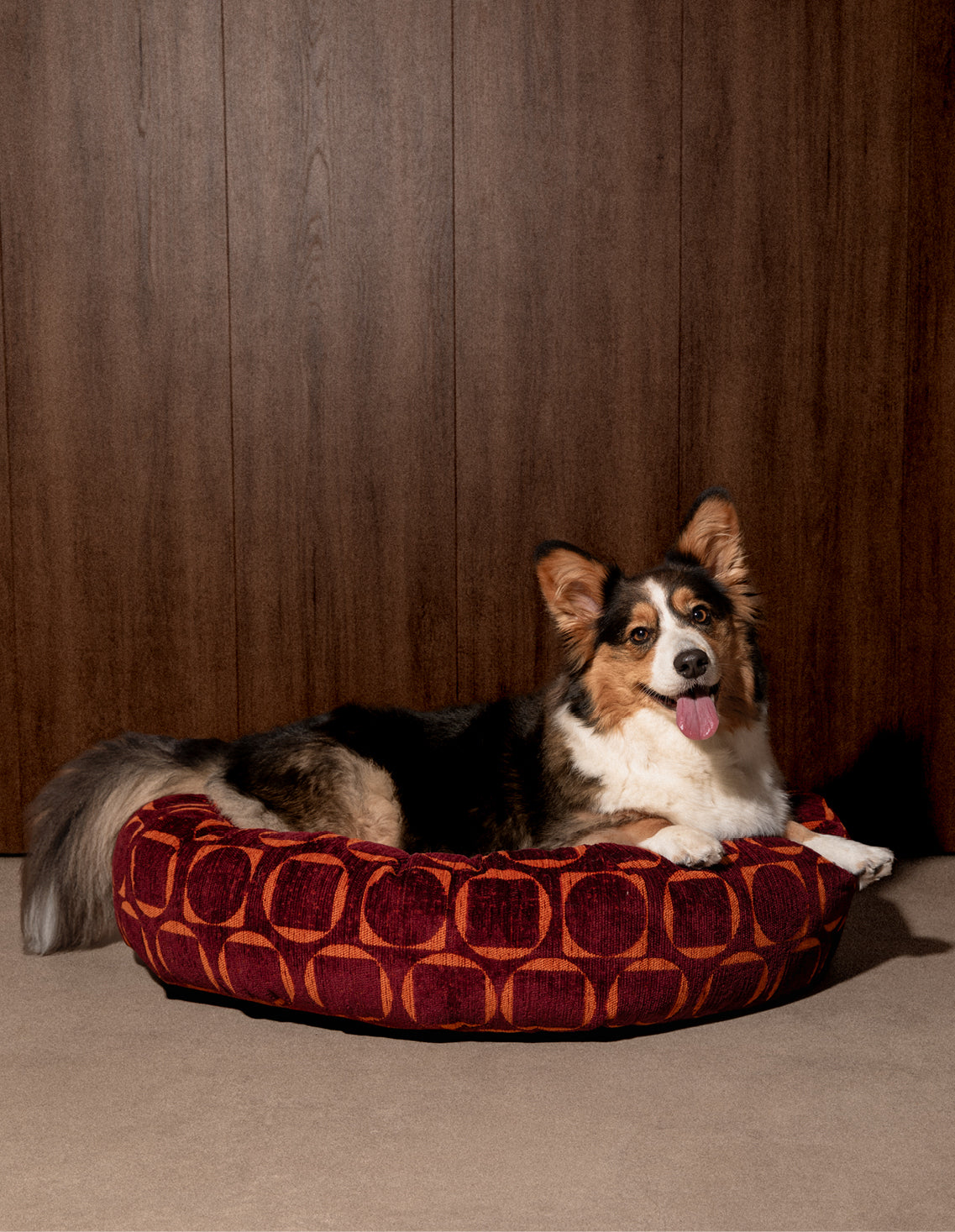 Retro round dog bed - Afbeelding 4