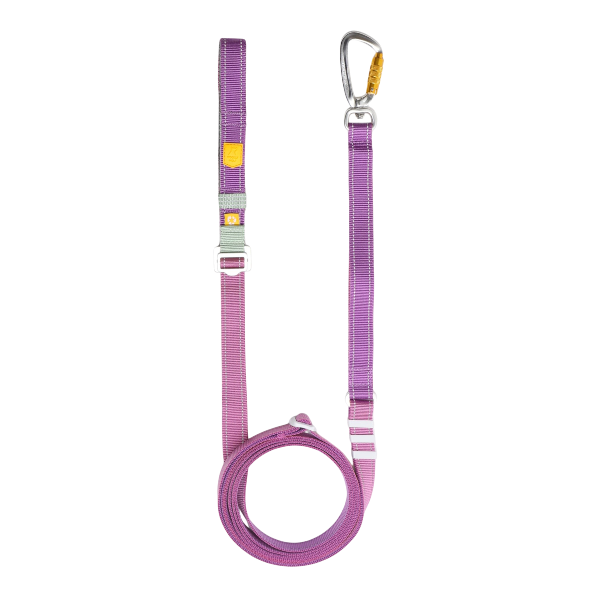 Color Block Multi-Use Dog Leash Mauve Mix