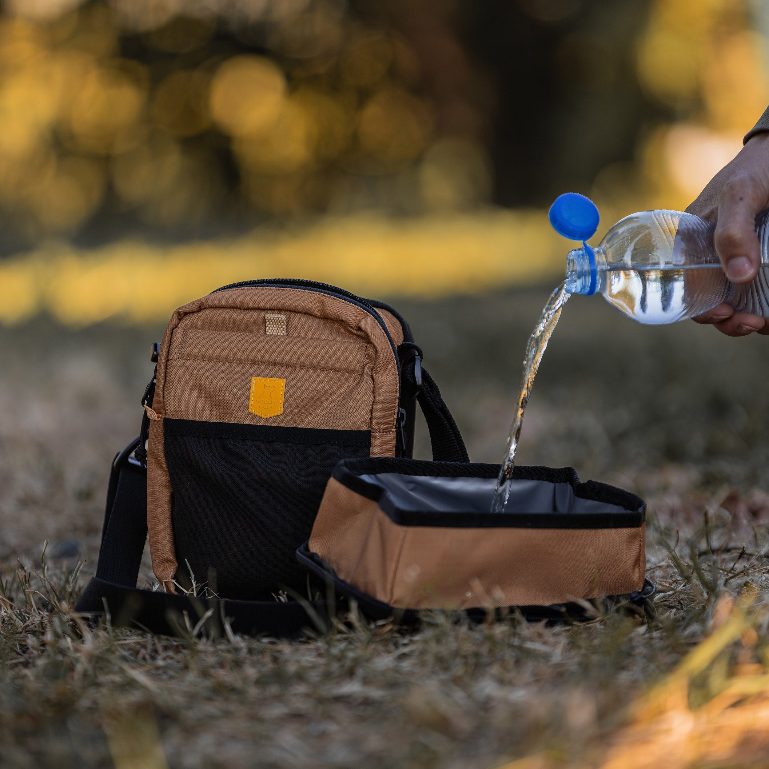 Hydration Shoulder Bag Wood Brown Mix - Afbeelding 8