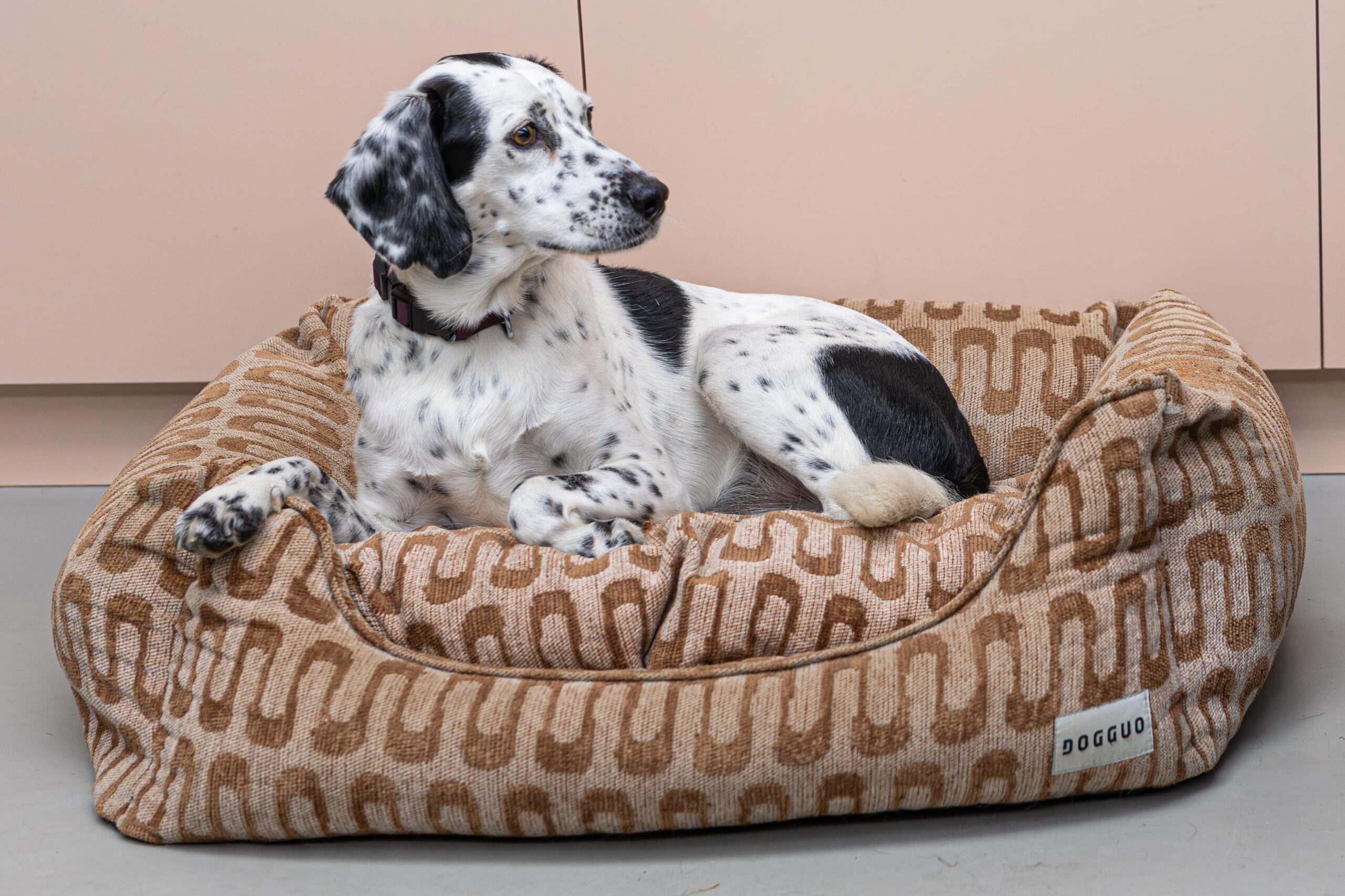 Retro wave sofa dog bed — Brown/Beige - Afbeelding 5